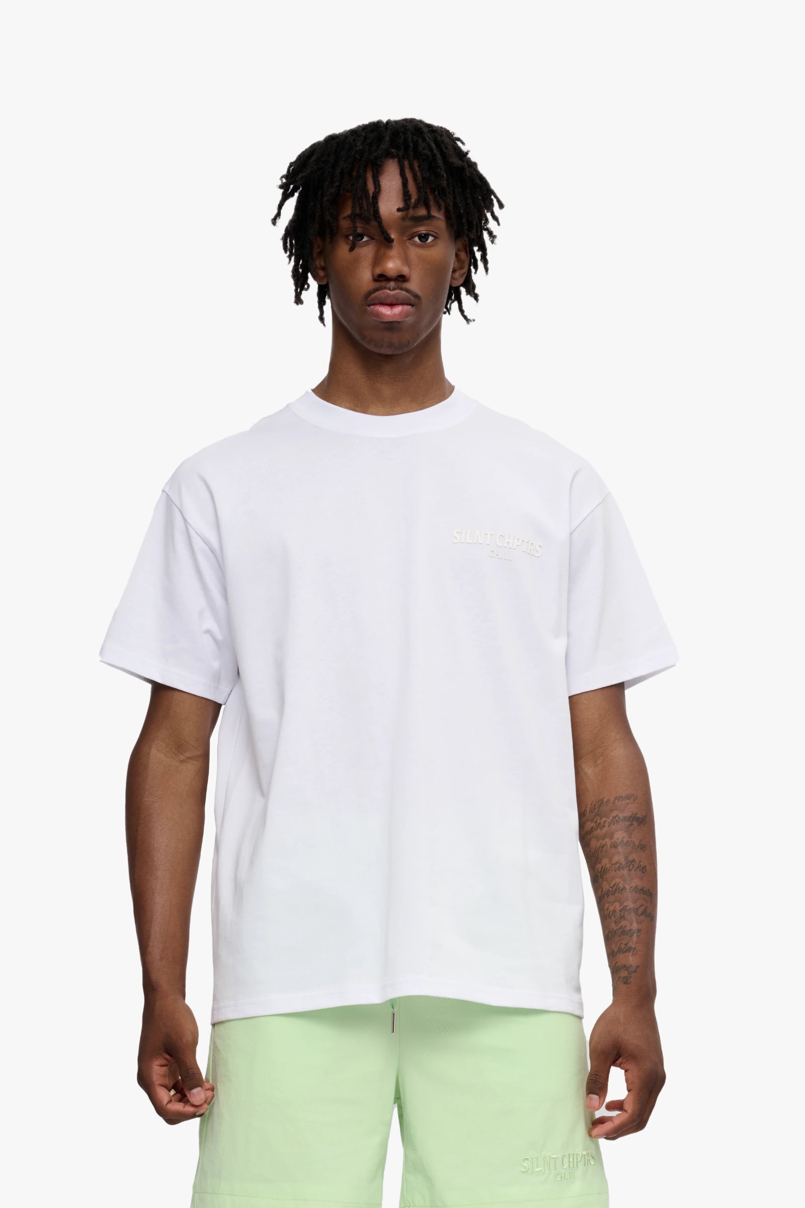 "Present Day" Heavyweight Tee White