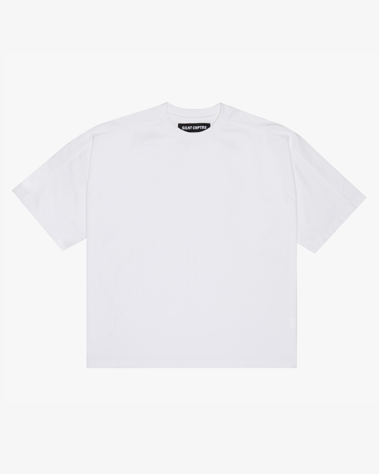 "Point Blank" White Oversized Tee