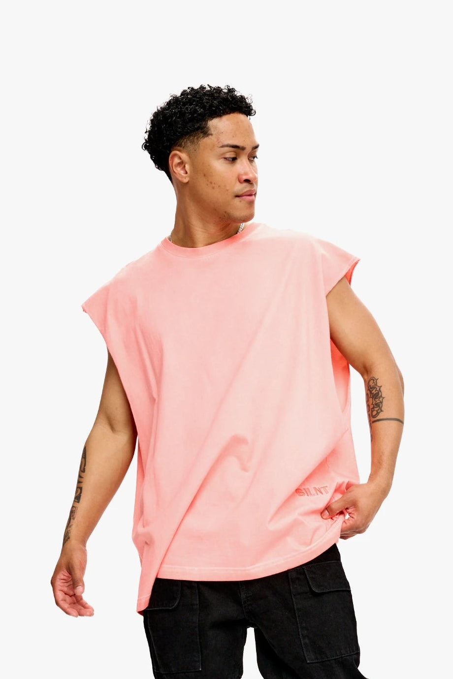 Silnt Chptrs Detached T-Shirt - Coral Color