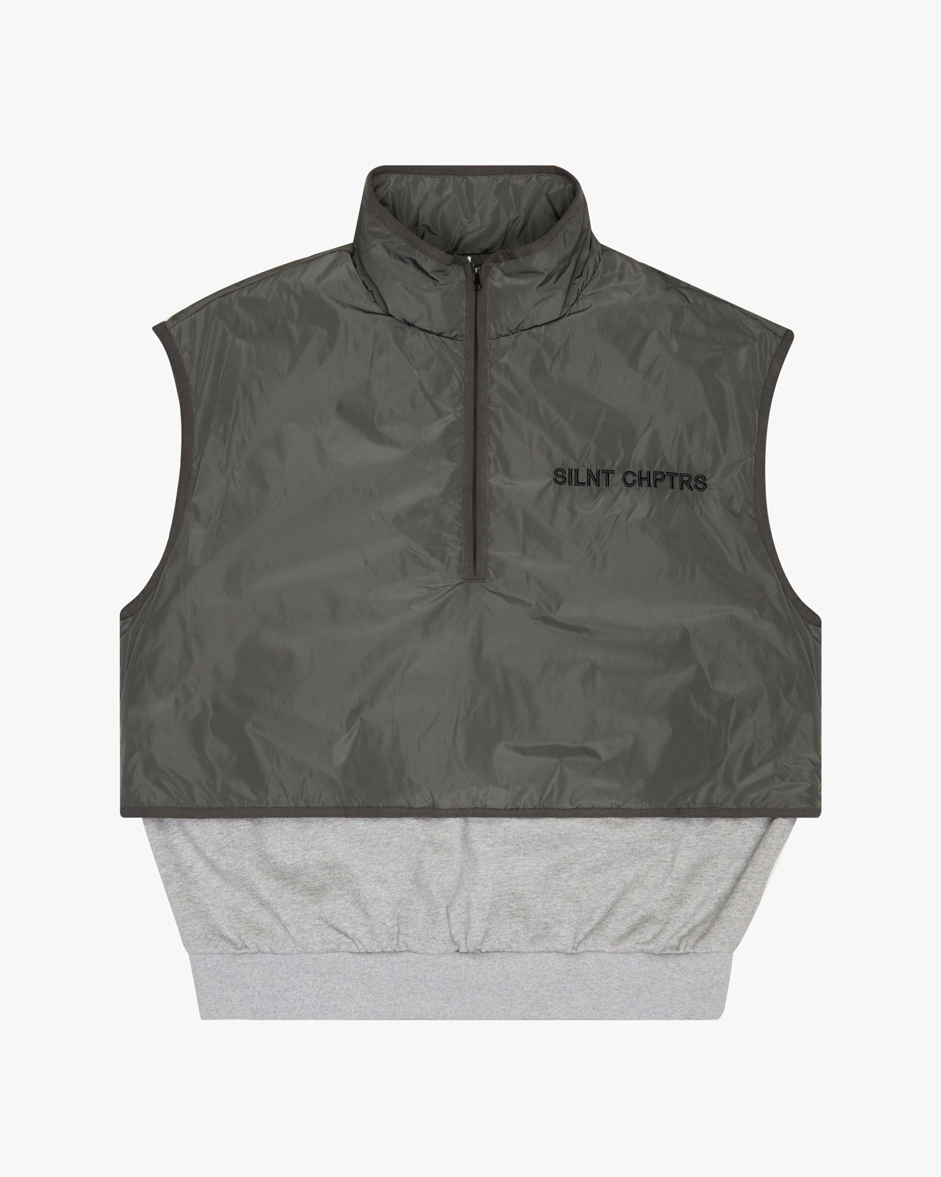 "Aviator" Grey Layered Vest