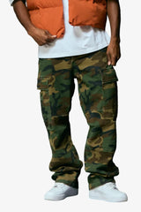 "No Man's Land" Camo Cargo Pants Green