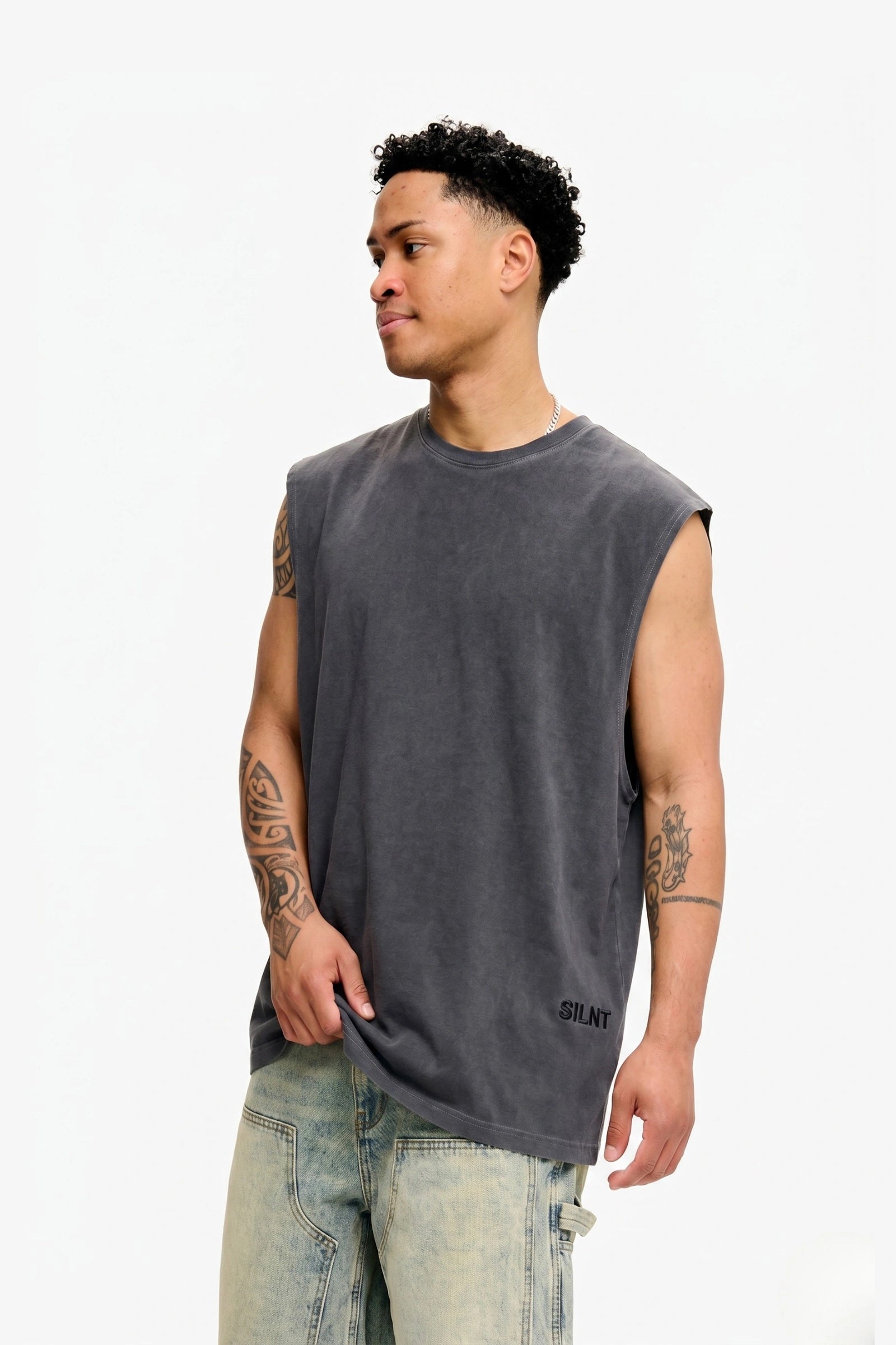 Silnt Chptrs Detached Men's T-Shirt - Black