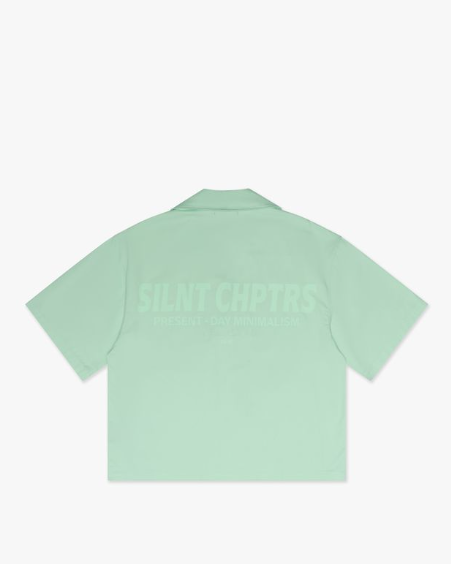 Meantime Green Button Down