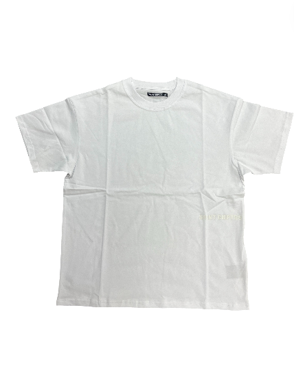 "Vital" White Oversized Crewneck Tee