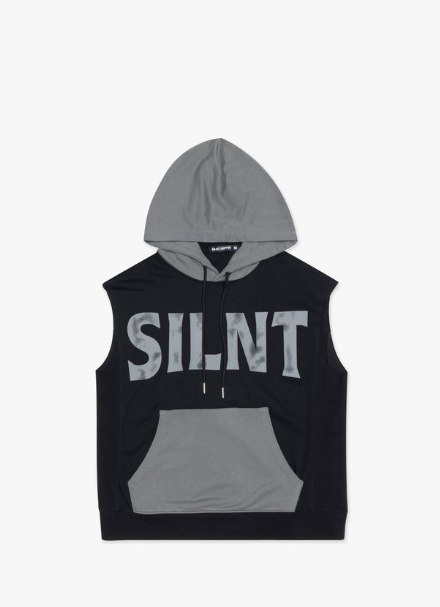 "Rocky" Sleeveless Jacket Black