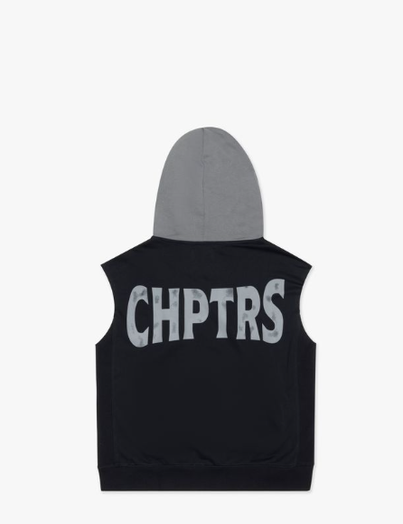 "Rocky" Sleeveless Jacket Black