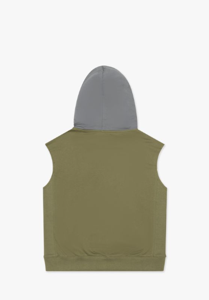 "Rocky" Sleeveless Jacket Olive