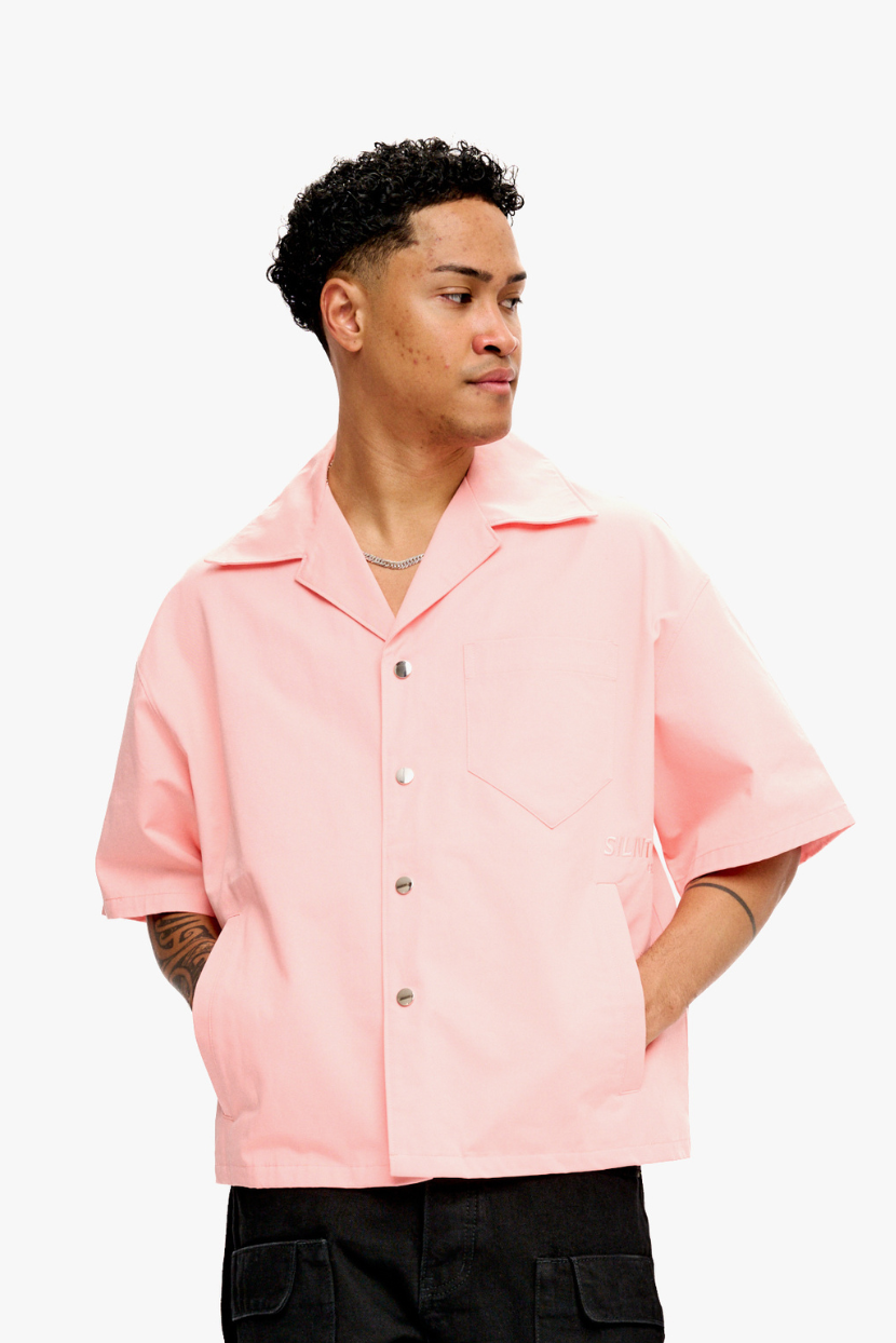 "Meantime" Rose Button Down